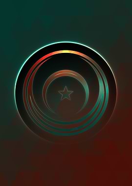 Rainbow Geometric Symbol