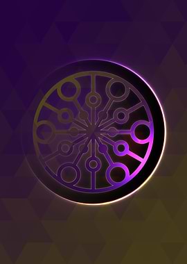 Prismatic Geometric Glyph