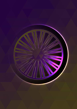 Prismatic Geometric Glyph