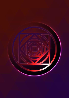 Rainbow Geometric Symbol