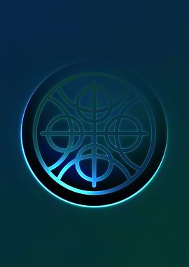 Prismatic Geometric Glyph