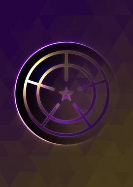 Neon Magic Circle Sign Art