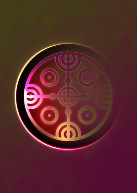 Prismatic Geometric Glyph