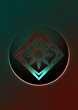 Neon Magic Circle Sign Art