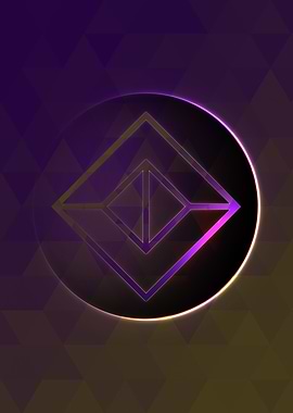 Prismatic Geometric Glyph