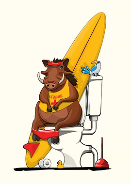 Warthog on the Toilet