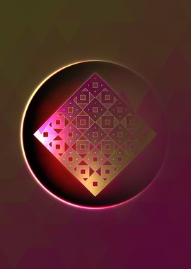 Rainbow Geometric Symbol