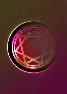 Prismatic Geometric Glyph
