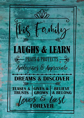 Family Rules Wall Decor