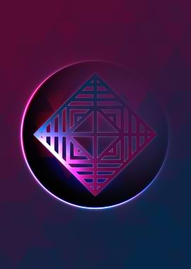 Rainbow Geometric Symbol