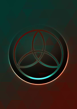 Neon Magic Circle Sign Art