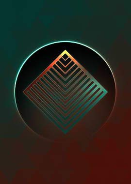 Neon Magic Circle Sign Art