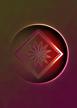 Prismatic Geometric Glyph