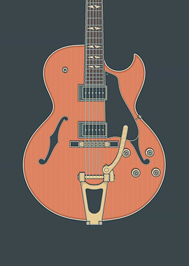 Rock Hollow Body Guitar