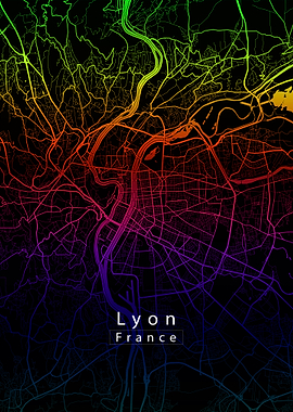 Lyon City Map