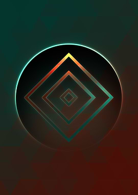 Rainbow Geometric Symbol