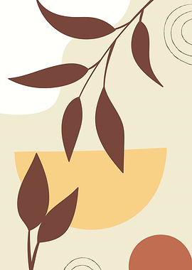 Mid century tropical leaf