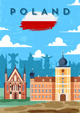 Poland retro travel