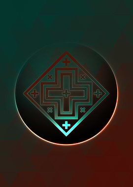 Rainbow Geometric Symbol