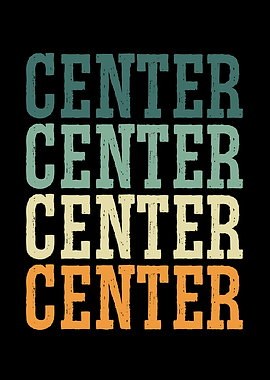 Hockey center vintage