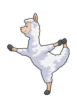 Llama Fitness Stretching
