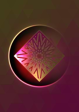 Rainbow Geometric Symbol