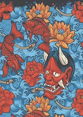 Japanese Mask Pattern