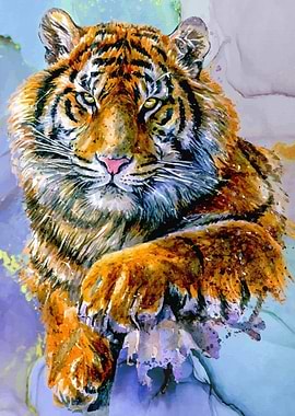 Tiger Mom and child Poster