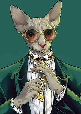 Sphinx cat FUNNY Poster