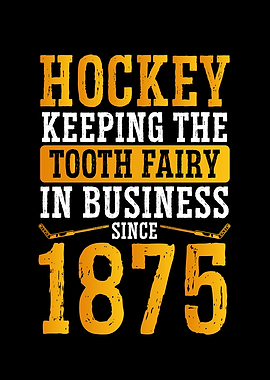 Hockey keeping the tooth f