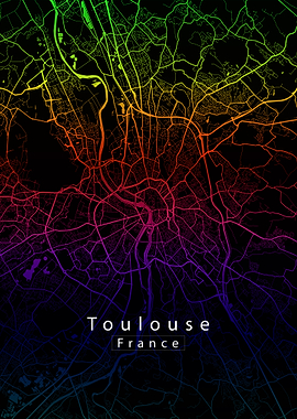 Toulouse City Map