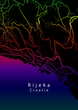 Rijeka City Map