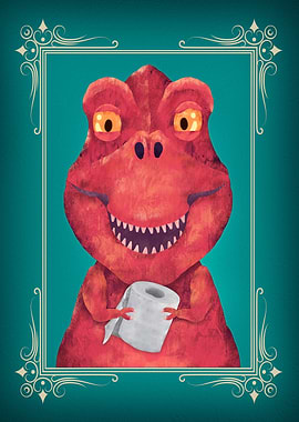 Dinosaur Trex Butt Napkin