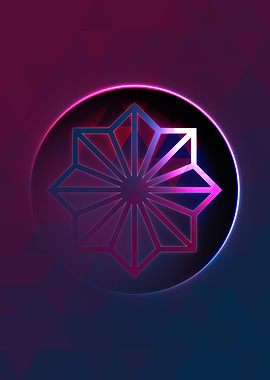 Prismatic Geometric Glyph