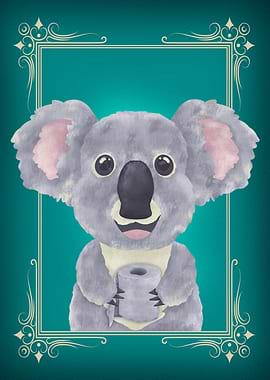 Koala Bear Butt Napkin