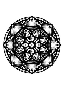 Mandala Black M104