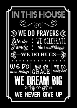 Family Rules Wall Decor