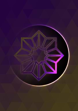 Neon Magic Circle Sign Art