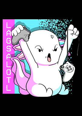 Funny Axolotl Gamer Lag