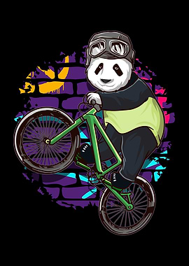 BMX Rider Panda Lover