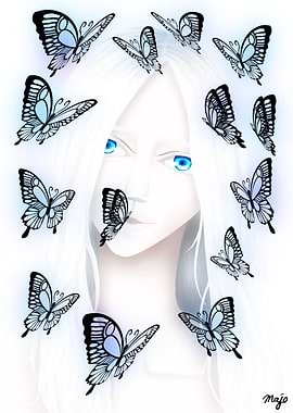 A Girl With Butterflies