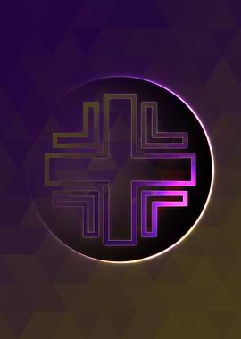 Prismatic Geometric Glyph