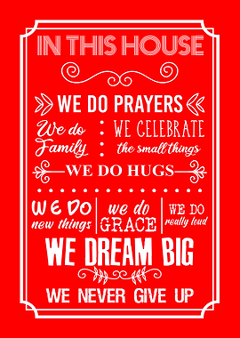 Family Rules Wall Decor