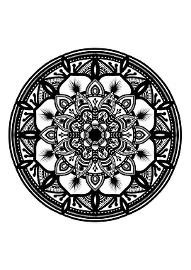 Mandala Black M116
