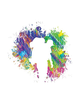 Summer hiking colorful