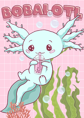 Axolotl Bubble Boba Tea