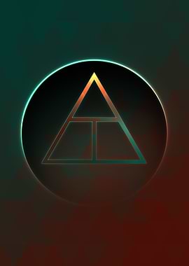 Neon Magic Circle Sign Art