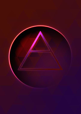 Prismatic Geometric Glyph