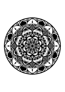 Mandala Black M115