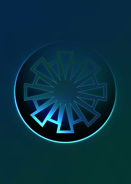 Neon Magic Circle Sign Art